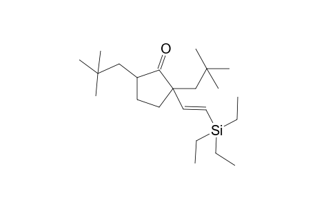 2,5-Bis(2,2-dimethylpropyl)-2-(2-triethylsilylethenyl)cyclopentanone