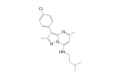 3-(4-chlorophenyl)-N-isopentyl-2,5-dimethylpyrazolo[1,5-a]pyrimidin-7-amine