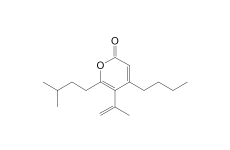 4-Butyl-5-(1-methylethenyl)-6-(3-methylbutyl)-2H-pyran-2-one