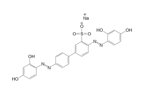 3-Biphenylsulfonic acid, 4,4'-bis[(2,4-dihydroxyphenyl)azo]-, sodium salt