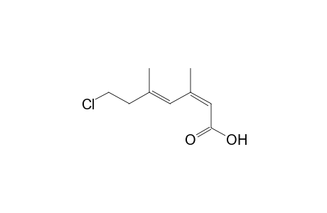 (2Z,4E)-7-chloro-3,5-dimethylhepta-2,4-dienoic acid