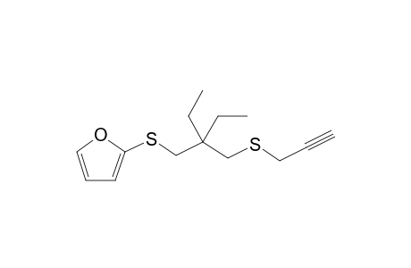 2-[2-Ethyl-2-(2-propynylthiomethyl)butylthio]-furan