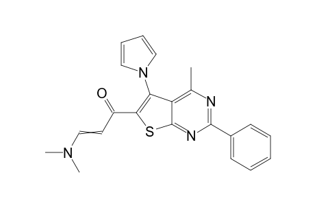 6-(3-Dimethylamino-acryloyl)-5-(1-pyrrolyl)-4-methyl-2-phenylthieno[2,3-d]pyrimidine