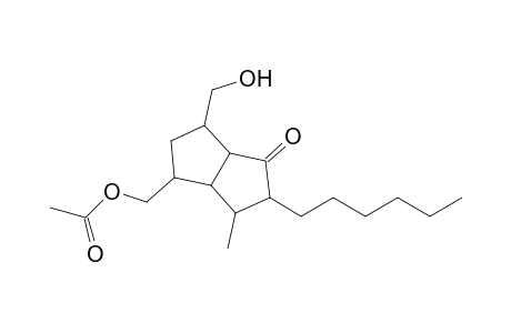 [6-Hydroxymethyl-2-hexyl-3-methyl-1-oxooctahydropentalen-4-yl]methyl acetate
