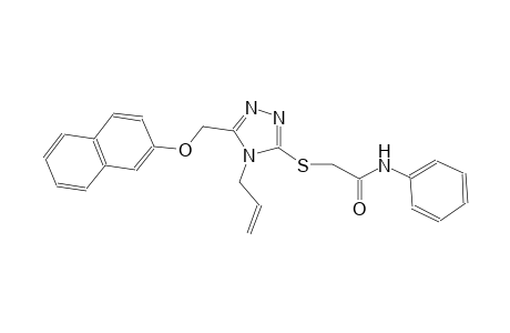 2-({4-allyl-5-[(2-naphthyloxy)methyl]-4H-1,2,4-triazol-3-yl}sulfanyl)-N-phenylacetamide