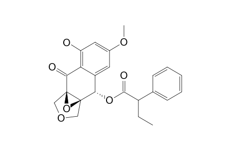 1-DEHYDROXYARTHRINON-4-YL-(R)-2-PHENYLBUTANOATE