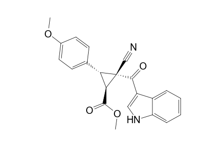 Trans-1,3-dihydro-2-cyano-2-(1H-indole-3-carbonyl)-3-(4-methoxyphenyl)-cyclopropanecarboxylic acid methyl ester
