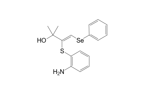 (Z)-4-(phenylseleno)-3-(2-aminophenylthio)-2-methylbut-3-en-2-ol