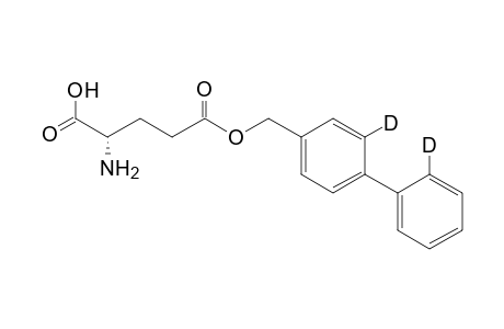 (S)-5-(([1,1'-biphenyl]-4-yl-2,2'-d2)methoxy)-2-amino-5-oxopentanoic acid