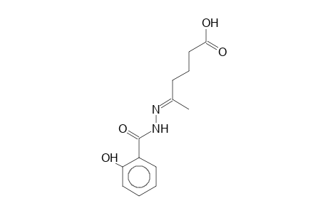 (5E)-5-[(2-Hydroxybenzoyl)hydrazono]hexanoic acid