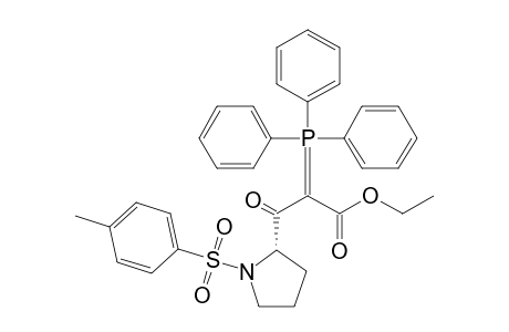 3-keto-3-[(2S)-1-tosylpyrrolidin-2-yl]-2-triphenylphosphoranylidene-propionic acid ethyl ester
