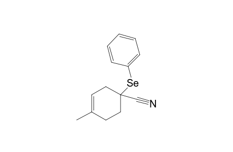 4-Methyl-1-phenylselenanylcyclohex-3-enecarbonitrile