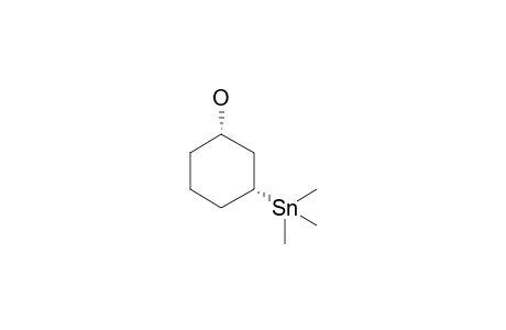 (1S,3R)-3-trimethylstannylcyclohexan-1-ol