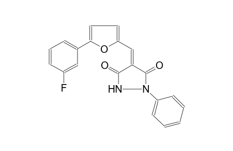 3,5-pyrazolidinedione, 4-[[5-(3-fluorophenyl)-2-furanyl]methylene]-1-phenyl-, (4E)-