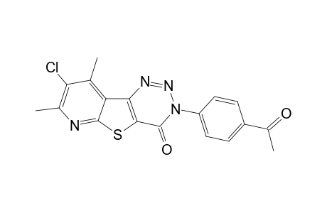 3-(4-Acetylphenyl)-8-chloro-7,9-dimethylpyrido[3',2':4,5]thieno[3,2-d][1,2,3]triazin-4(3H)-one