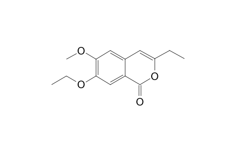 7-Ethoxy-3-ethyl-6-methoxyisocoumarin