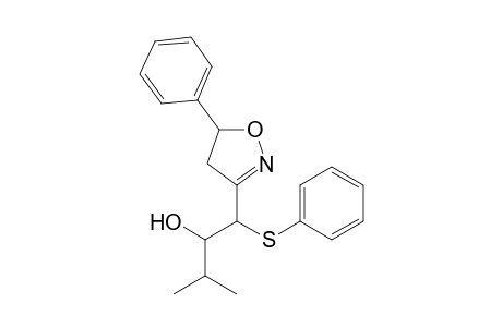 3-(1-phenylthio-2-hydroxy-3-methylbutyl)-5-phenyl-4,5-dihydroisoxazole