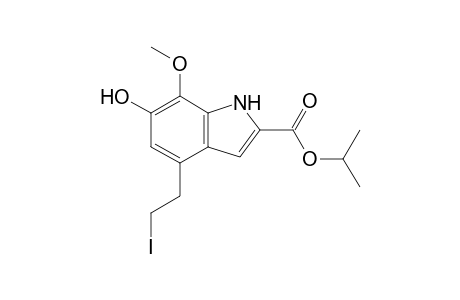 6-Hydroxy-4-(2-iodoethyl)-7-methoxy-1H-indole-2-carboxylic acid isopropyl ester