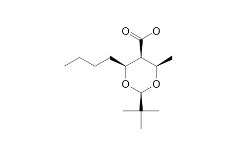 (2R,4S,6R)-4-BUTYL-2-TERT.-BUTYL-6-METHYL-1,3-DIOXAN-5-CARBOXYLIC-ACID