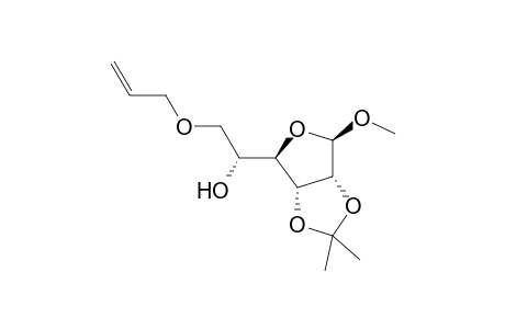 Methyl 6-O-allyl-2,3-O-isopropylidene-.beta.,D-allofuranoside