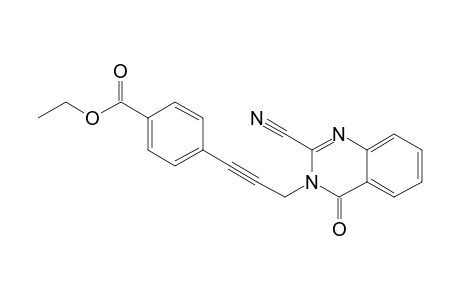 Ethyl 4-[3-(2-cyano-4-oxoquinazolin-3(4H)-yl)prop-1-yn-1-yl]benzoate