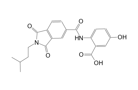 benzoic acid, 2-[[[2,3-dihydro-2-(3-methylbutyl)-1,3-dioxo-1H-isoindol-5-yl]carbonyl]amino]-5-hydroxy-