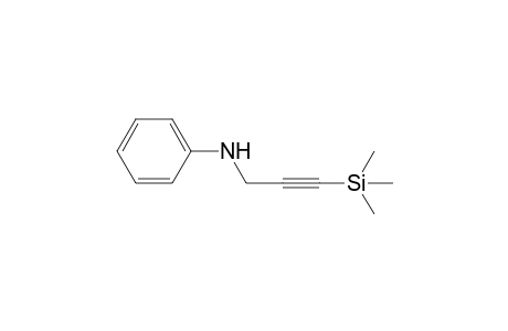 N-(3-trimethylsilylprop-2-ynyl)aniline