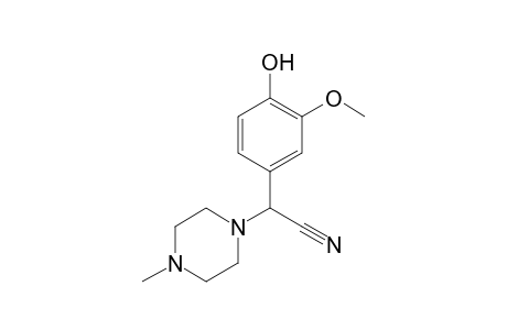 2-(4-Hydroxy-3-methoxyphenyl)-2-(4-methylpiperazin-1-yl)acetonitrile