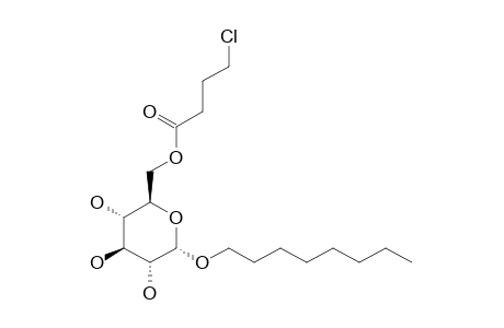 OCTYL-6-O-4-CHLOROBUTANOYL-ALPHA-D-GLUCOPYRANOSIDE