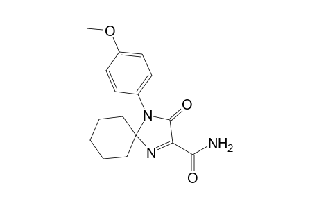4-(4'-Methoxyphenyl)-2-carbamoyl-1,4-diazaspiro[4.5]dec-1-en-3-one