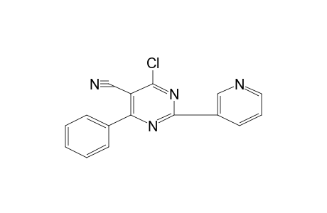 4-CHLORO-6-PHENYL-2-(3-PYRIDYL)-5-PYRIMIDINECARBONITRILE
