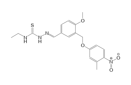 4-methoxy-3-[(3-methyl-4-nitrophenoxy)methyl]benzaldehyde N-ethylthiosemicarbazone