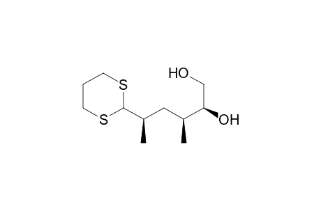 1,2-Hexanediol, 5-(1,3-dithian-2-yl)-3-methyl-, [2S-(2R*,3S*,5R*)]-