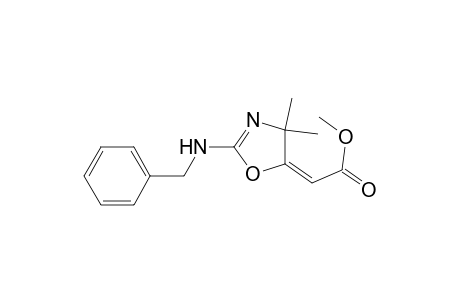 (2E)-2-[2-(benzylamino)-4,4-dimethyl-2-oxazolin-5-ylidene]acetic acid methyl ester