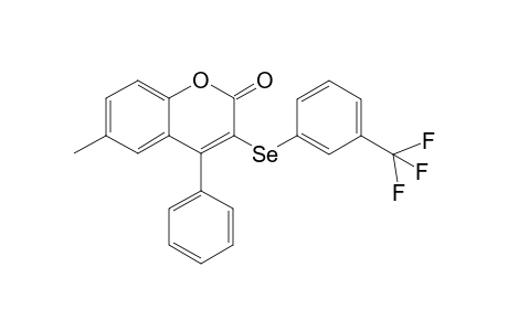 6-Methyl-4-phenyl-3-((3-(trifluoromethyl)phenyl)selanyl)-2H-chromen-2-one