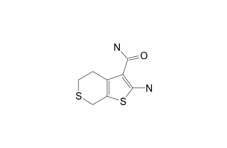 2-AMINO-4,7-DIHYDRO-5H-THIENO-[2,3-C]-THIOPYRAN-3-CARBOXAMIDE