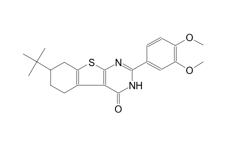 7-tert-Butyl-2-(3,4-dimethoxyphenyl)-5,6,7,8-tetrahydro-3H-benzothiopheno[2,3-d]pyrimidin-4-one