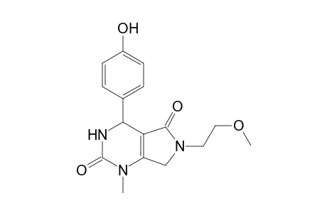 1H-Pyrrolo[3,4-d]pyrimidine-2,5-dione, 3,4,6,7-tetrahydro-4-(4-hydroxyphenyl)-6-(2-methoxyethyl)-1-methyl-