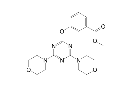 3-[(4,6-dimorpholino-s-triazin-2-yl)oxy]benzoic acid methyl ester
