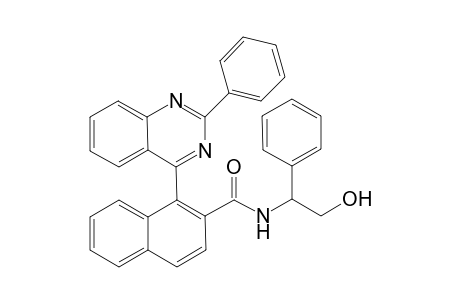 1-(2'-Phenylquinazolin-4'-yl)naphthalene-2-[(2'-hydroxy-1'-phenylethyl)carbamide