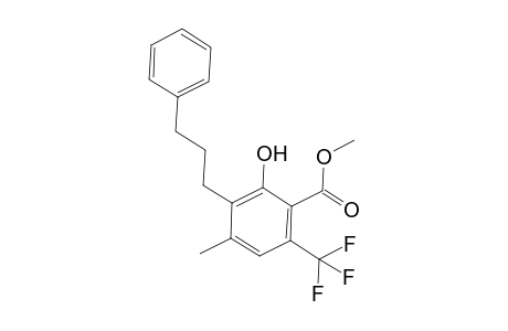 Methyl 2-Hydroxy-4-methyl-3-(3-phenylpropyl)-6-(trifluoromethyl)benzoate