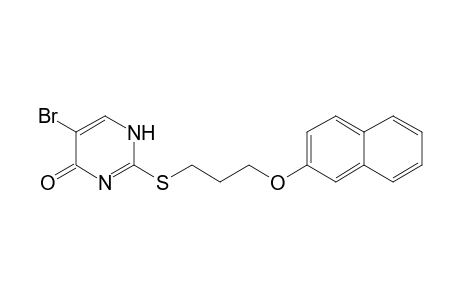 4(1H)-Pyrimidinone, 5-bromo-2-[[3-(2-naphthalenyloxy)propyl]thio]-