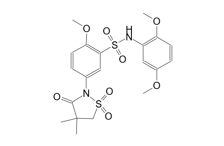 benzenesulfonamide, N-(2,5-dimethoxyphenyl)-5-(4,4-dimethyl-1,1-dioxido-3-oxo-2-isothiazolidinyl)-2-methoxy-