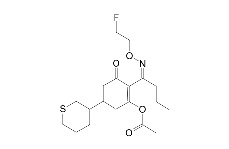 2-Cyclohexen-1-one, 3-(acetyloxy)-2-[1-[(2-fluoroethoxy)imino]butyl]-5-(tetrahydro-2H-thiopyran-3-yl)-