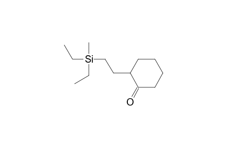 2-[2-[diethyl(methyl)silyl]ethyl]-1-cyclohexanone