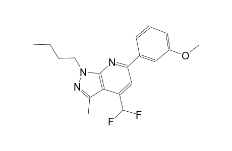 3-[1-butyl-4-(difluoromethyl)-3-methyl-1H-pyrazolo[3,4-b]pyridin-6-yl]phenyl methyl ether