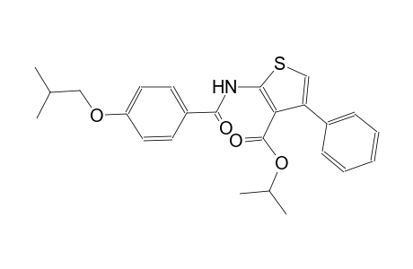 isopropyl 2-[(4-isobutoxybenzoyl)amino]-4-phenyl-3-thiophenecarboxylate