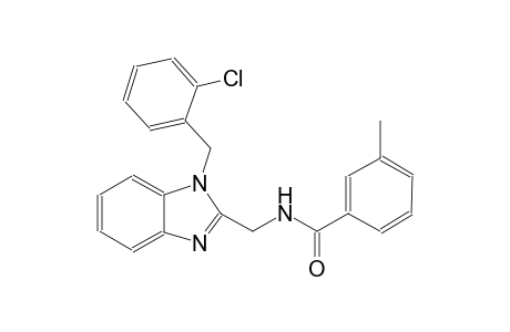 benzamide, N-[[1-[(2-chlorophenyl)methyl]-1H-benzimidazol-2-yl]methyl]-3-methyl-