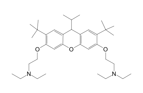 2,7-Bis(N,N-diethylethoxy)-3,6-di-t-butyl-9-isopropyl-9H-xanthene
