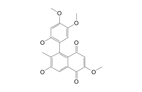 7-HYDROXY-5-(2'-HYDROXY-4',5'-DIMETHOXYPHENYL)-2-METHOXY-6-METHYL-1,4-NAPHTOQUINONE